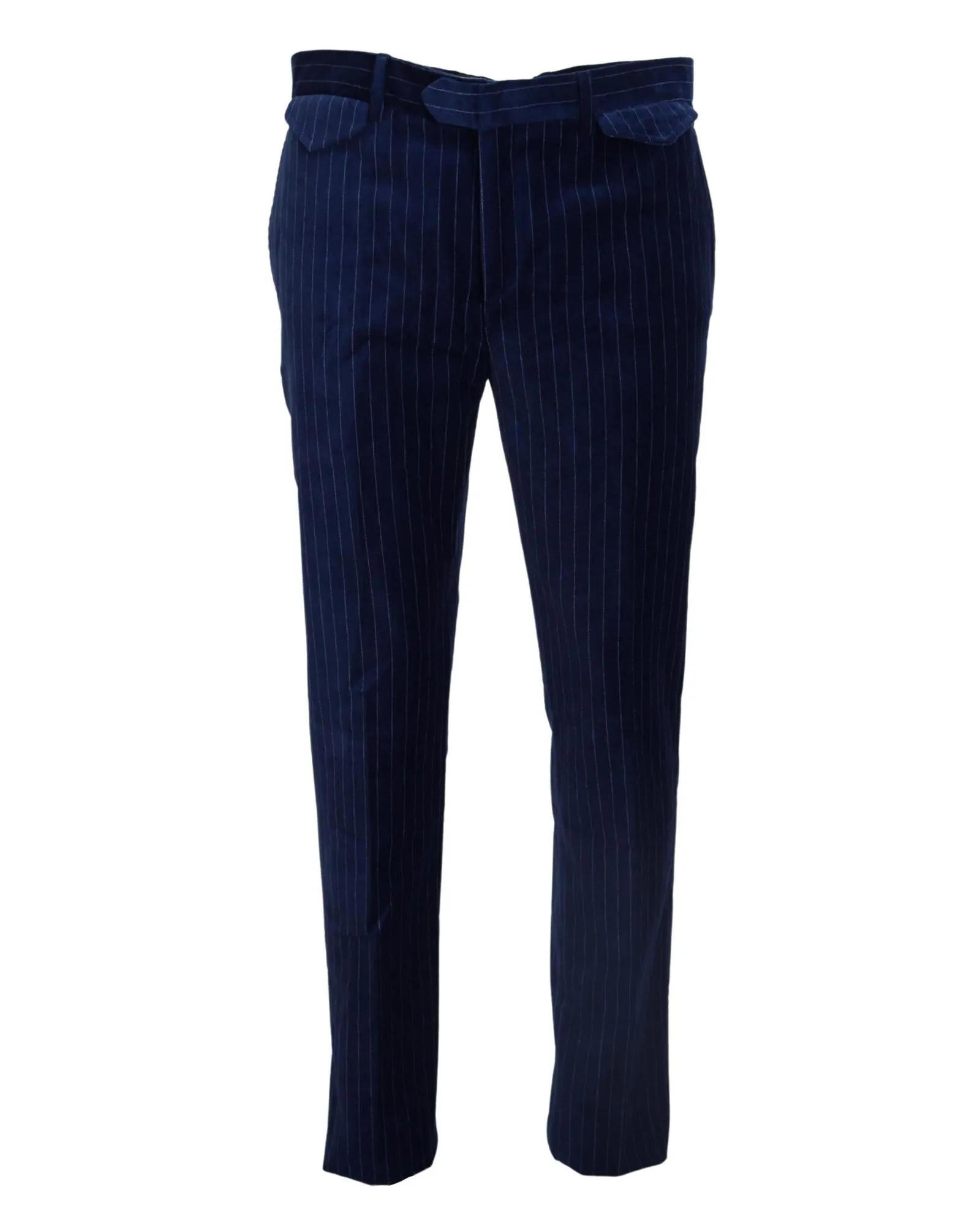 BENCIVENGA Men's Pinstripe Corduroy Pants - Navy