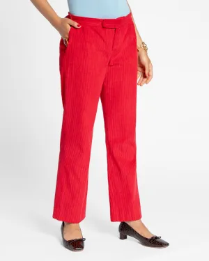 Chloe Corduroy Pant Red