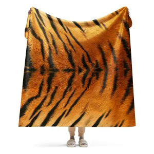 Cozy Tiger Print Sherpa blanket lioness-love