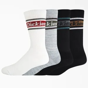 Dickies 4-Pack Skate Rugby Socks - Assorted Colors/ Stripe (QA)